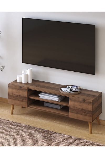 Monte Sehpa Etna Tv Stand Walnut