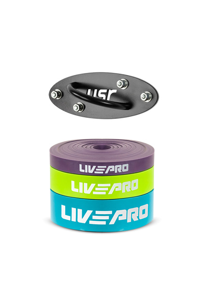 LIVEPRO Set de accesorii pentru tavan din cauciuc rezistent, 3 piese Lp8410-3