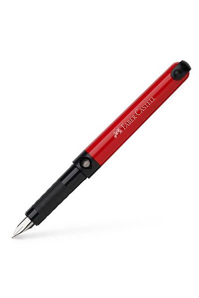 Faber Castell Blister School Pen Vario 6 Cartridges Faber-Castell - Red