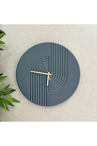 MERKARE ساعة حائط بتصميم بوهيمي، إسكندنافي، (صناعة يدوية)-رمادي