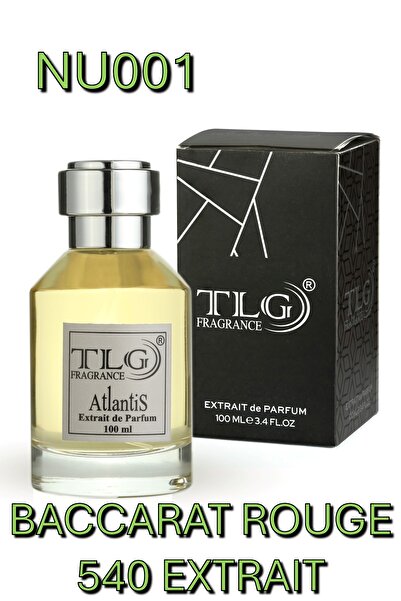 TLG Nu001e100 Baccarat Rouge 540 Niche Extrait Unisex Parfüm, 100 ml