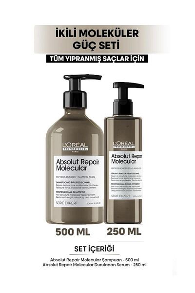 L'oreal Professionnel Serie Expert Absolut Repair Molecular All Damaged Hair Care Set