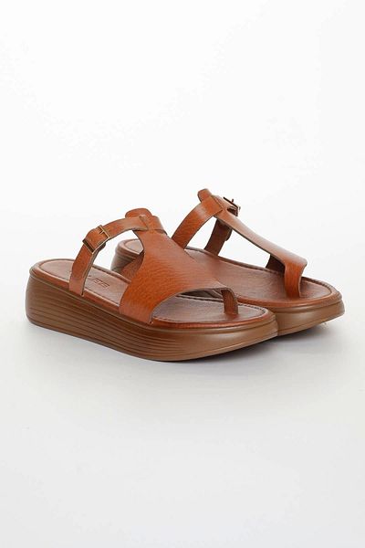 GULT Genuine Leather Women's Flip Flops 4 Cm Slipper