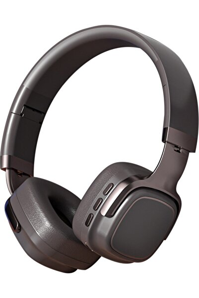 Fibaks SMY-63A Katlanabilir Kafa Üstü Deri Kemerli Mikrofonlu Bluetooth 5.3 Kulaklık