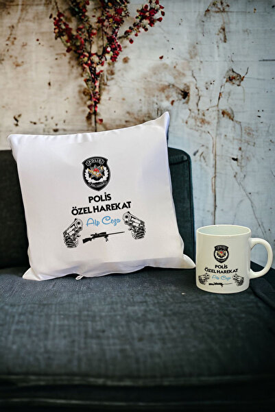 Hediyelen Polis Özel Harekat Kupa Bardak ve Yastık Set 001