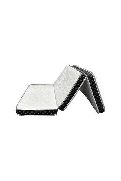 Comfy Dream Bell Comfy White Portable Folding Medicated Satin 180 X 90 X 7Cm Mattress With Black Border