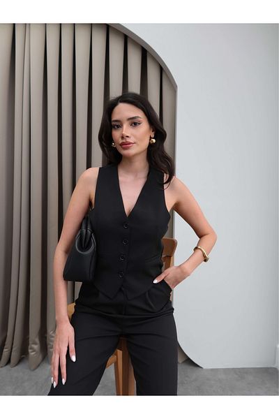 ESRAHELVACI Cross Back Detailed Vest