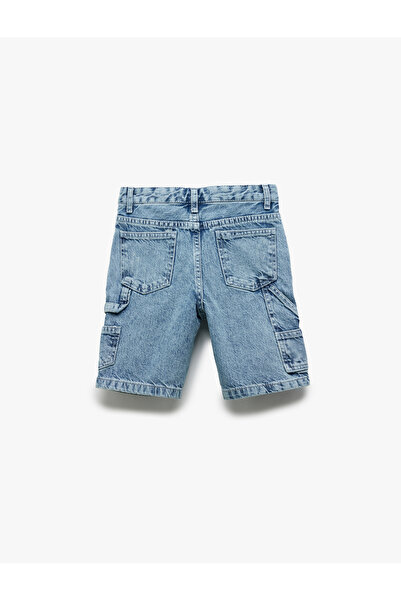 Koton Cep Detaylı Pamuklu Denim Şort