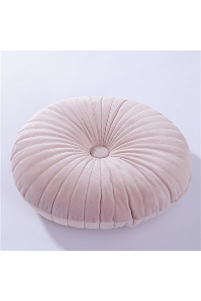 Choice وسادة رمي مستديرة وردية اللون مقاس 35 × 35 سم، وسادة تاتامي مزخرفة للمنزل، وسادة أريكة، سرير، كرسي، أرضية