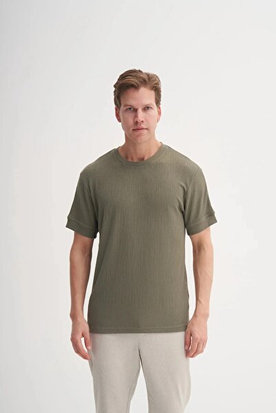 Cazador okrugla kragna Regular Fit Pleteno Sa deznom T-shirt