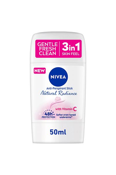 NIVEA Natural Radiance, Antiperspirant for Women, Stick 50ml
