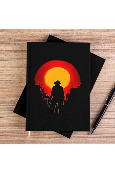 Z zepplin Red Dead Redemption 2 Arthur Morgan Black Canvas Notebook