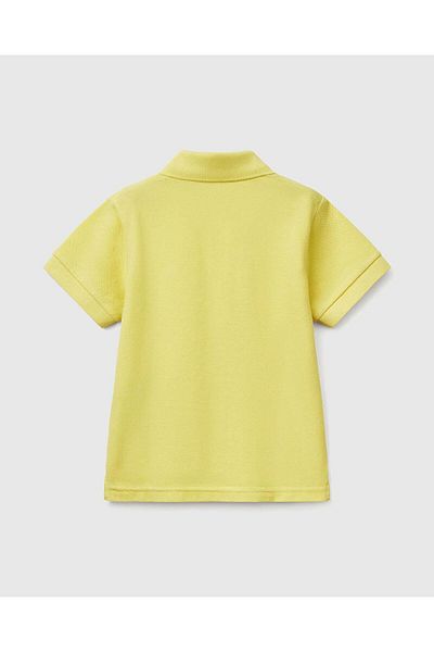 United Colors of Benetton Μπλουζάκι Pique Polo Boy's Yellow Logo