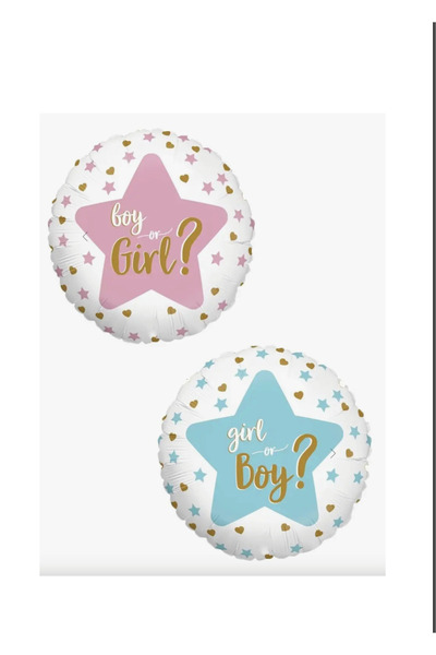 Boy or Girl Yuvarlak Folyo Balon