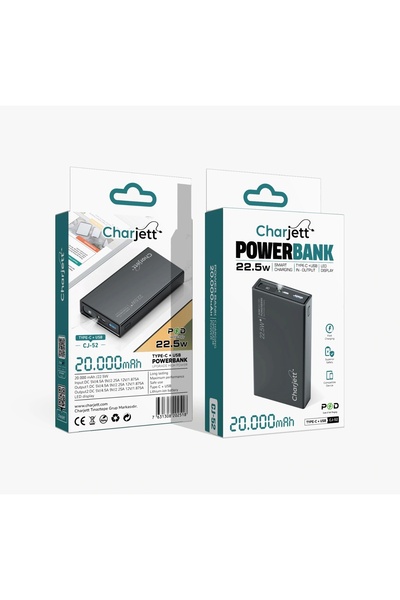 CHARJETT 4.5a 20.000 Mah Taşınabilir Şarj Cihazı