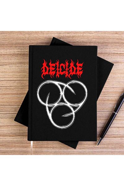 Z zepplin Deicide Insinearatehymn Black Canvas Notebook