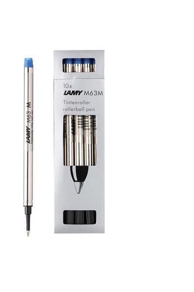 Lamy عبوات قلم الكرة الدوارة الزرقاء - 0.7 ملم M63M، 10 وحدات