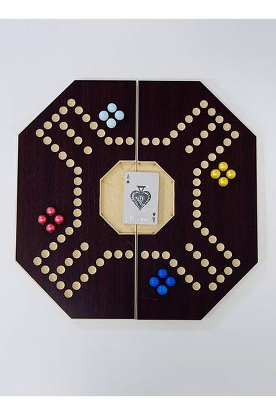 Primo Plus Jackaroo Strategic Planning Board Game With Balls And Playing Cards,4 Players