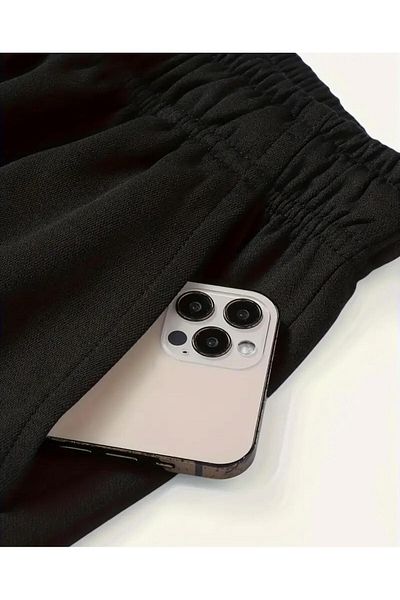 UYN SPORT Men's Black Jogger Leg Sport Sweatpants