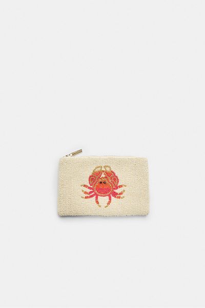Stradivarius Crab purse with zip
