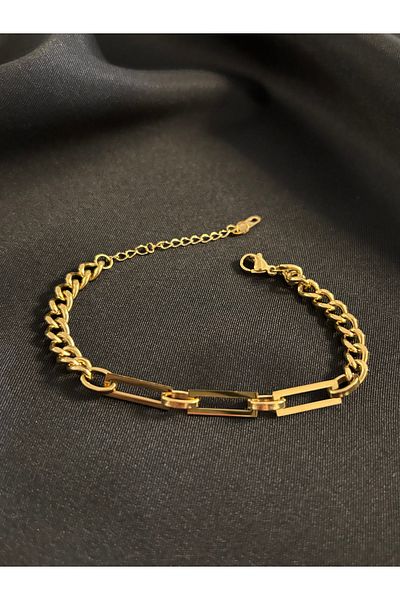 Zeyn Jeweler Model Gold Steel Bracelet