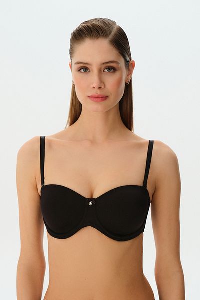SUWEN Σουτιέν Linda Plus Size Μη υποστηριζόμενο στράπλες