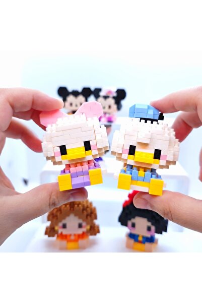 DEK BRİCKS Premium Seri Donald Duck  Daisy Duck Figür Yapı Taşları 2'li Set