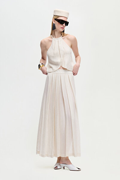 İKİKIZ Naturel Askılı Bluz