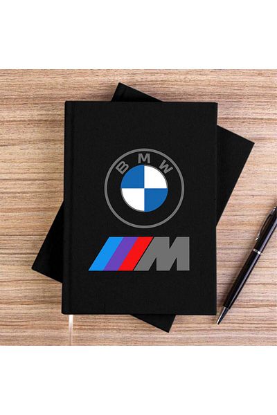 Z zepplin Bmw Logo m Power Black Canvas Notebook