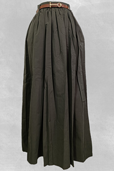 Miss Nisa Marina Belted Skirt - Parachute Skirt