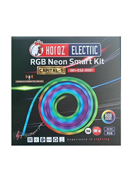 Horoz Elektrik Horoz RGB Şerit Led Neon Smart Kit(Sese Duyarlı) 5Mt