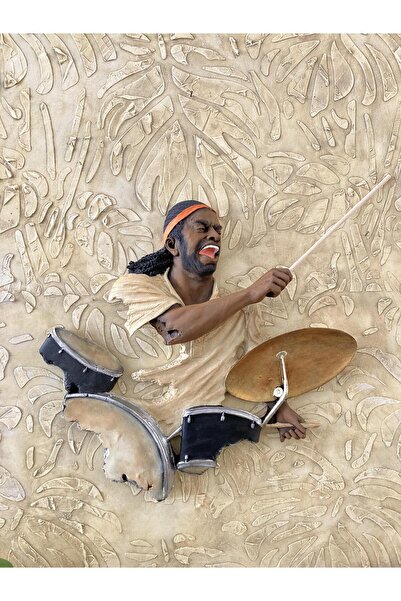 wowocraft Baterist,Dekoratif Duvar Obje Biblo ,Bej