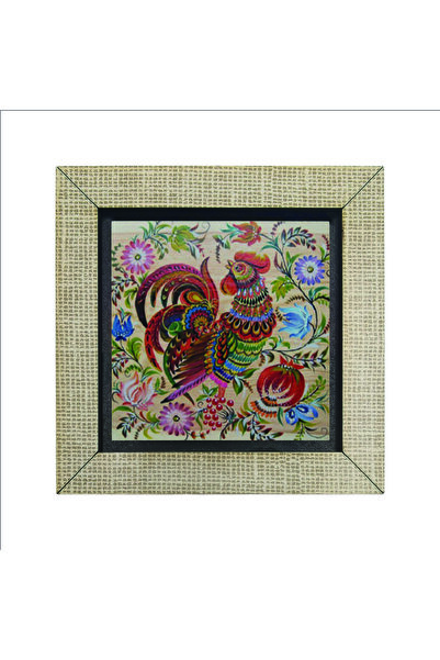 Souvenest Rooster Printed MDF Magnetkrg-158 Refrigerator Ornament