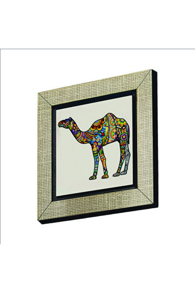 Souvenest زخرفة ثلاجة MDF Magnetkrg-156 بطبعة الجمل