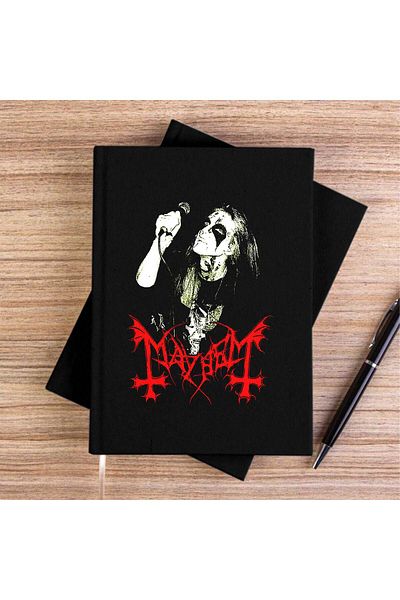 Z zepplin Mayhem Rotten Dead Black Canvas Notebook
