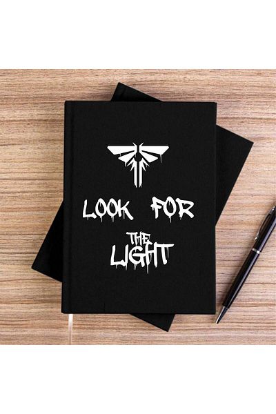 Z zepplin The Last of Us Look for the Light Black Canvas Notebook