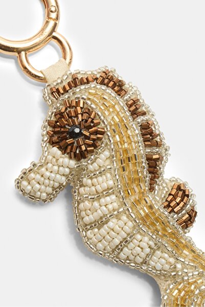 Stradivarius Seahorse charm key ring