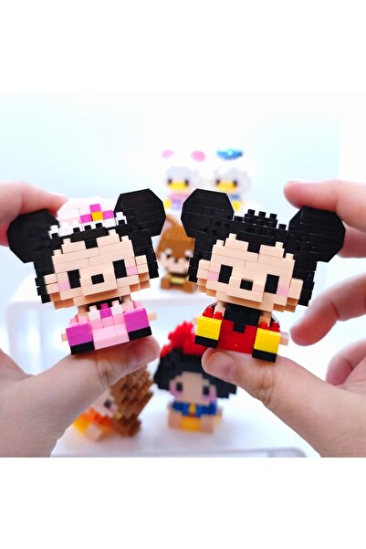 Dek Toy Store BRİCKS Yeni Stil Mickey Mouse ve Minnie Mouse Figür 3D Puzzle Yapboz Hobi Dekorasyon