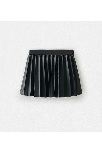 By Piera Fustă pentru copii cu aspect piele cu talie elastică 8262