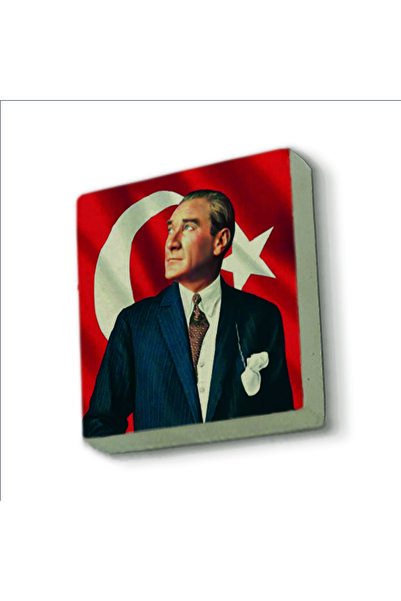 Mustafa Kemal Atatürk Baskılı Taş Magnet 5X5