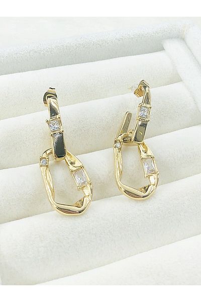 DS DİAMONDSHOP Steel Earring Dangle Model Byçkp- 202503457