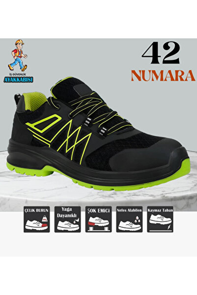 Genel Markalar Golden Armor Bağcıklı S1 Çelik Burunlu İş Güvenlik Ayakkabısı ...