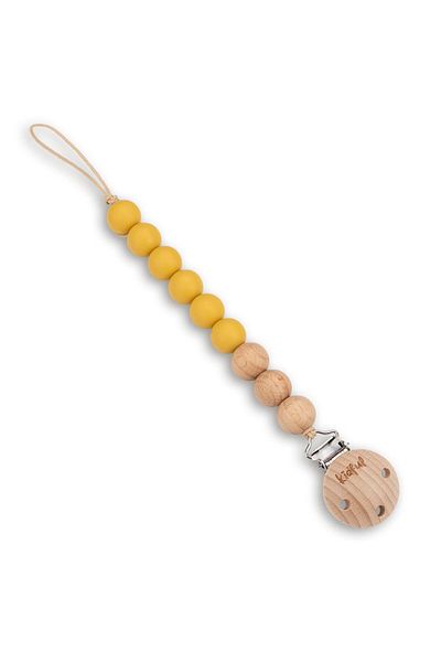 Kidful Bead Pacifier Strap - Mustard