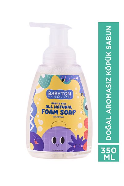 BABYTON صابون رغوي طبيعي غير منكه 350 مل