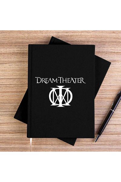 Z zepplin Dream Theater Logo 3 Caiet de pânză neagră