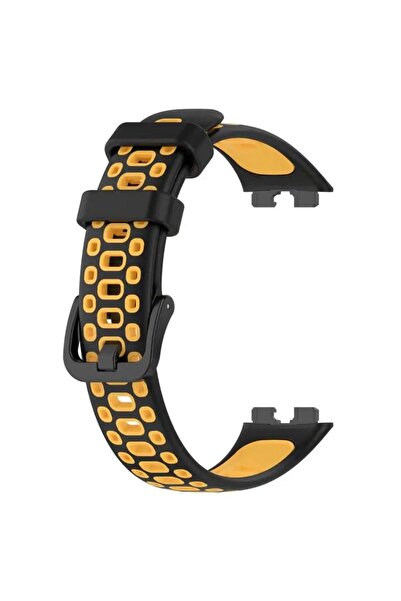 Mi7a Huawei Band 8 Kordon Delikli Çift Renk Silikon Kayış