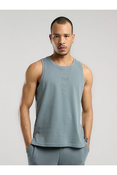 EVERLAST Ever Relaxed Regular Αμάνικο Γκρι Ανδρικό T-Shirt