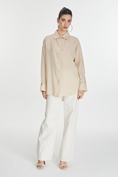 Zühre Long Sleeve Beige Shirt - G-0066