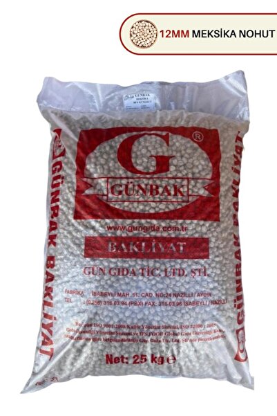Günbak 12MM Meksika Nohut 1.sınıf 25 Kg Çuval