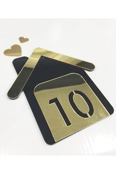 Genel Markalar Kişiye Özel Dekoratif Ev Temalı Daire, Kapı, Otel, Oda, Dükkan Numarası Kapı Süsü